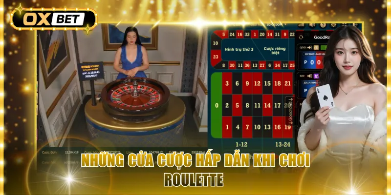 Những cửa cược hấp dẫn khi chơi Roulette 
